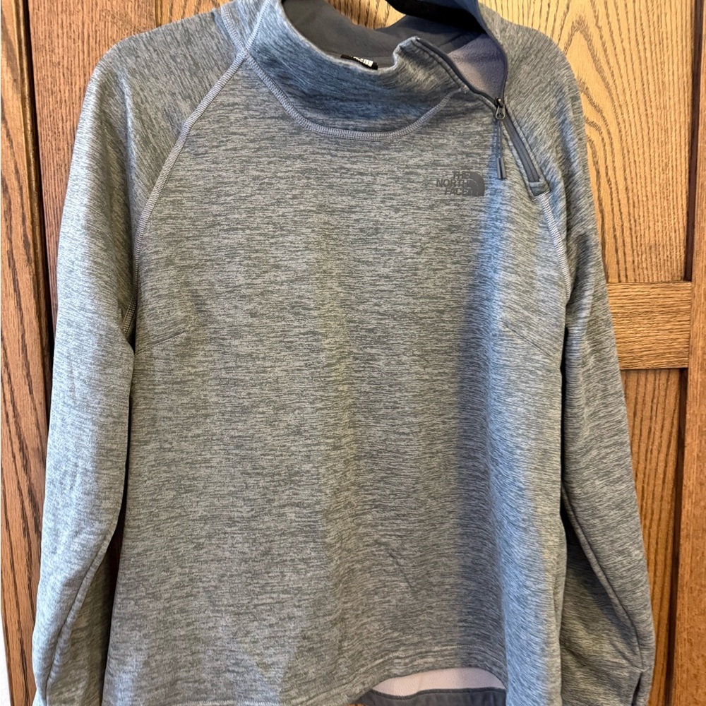 The North Face Gray Women's Quarter-Zip Fleece Pullover